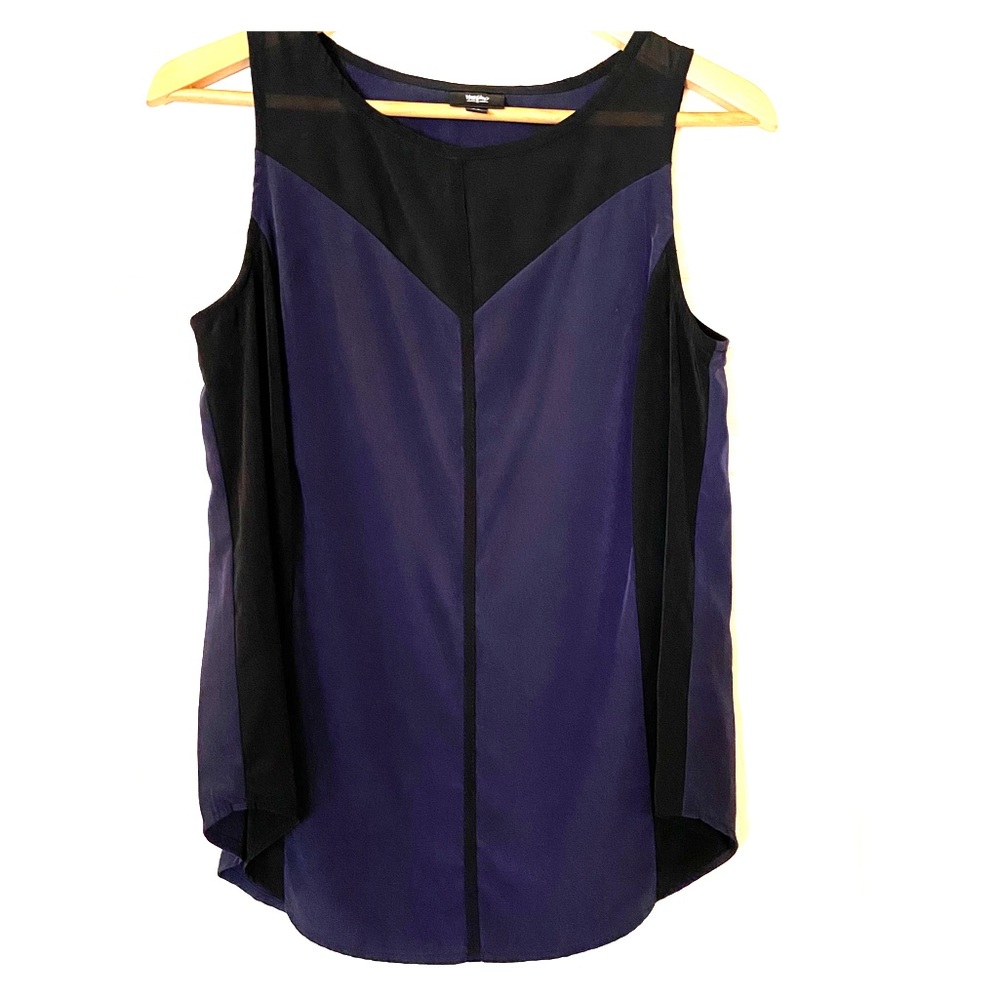 COPY - Med Slinky navy & black color block Mossimo tank